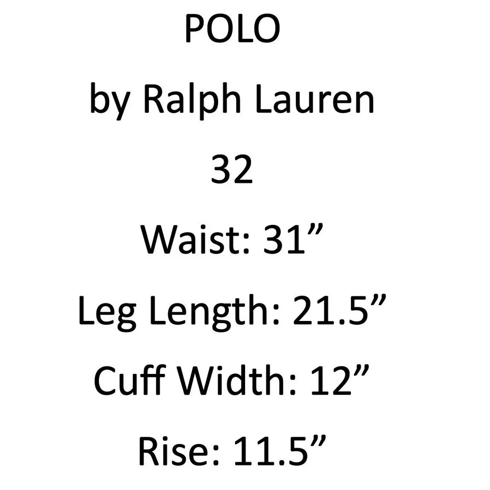 Polo Ralph Lauren Mens Cargo Shorts 32 Tan Classic Polo Chino Cotton FITS 31